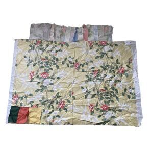 Bob Collins & Sons "Hong Kong" floral fabric vintage swatch 35” x 48” wide